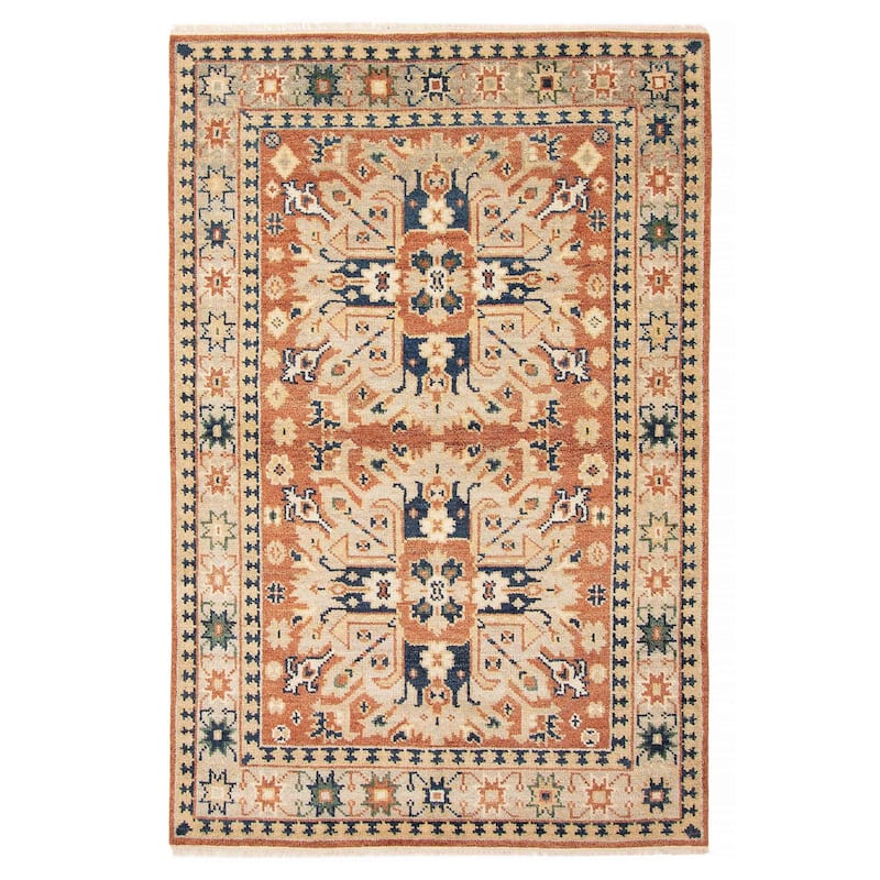 ECARPETGALLERY Hand-knotted Jules Serapi Copper Wool Rug - 5'4 x 8'0 - Copper - 5'4 x 8'0