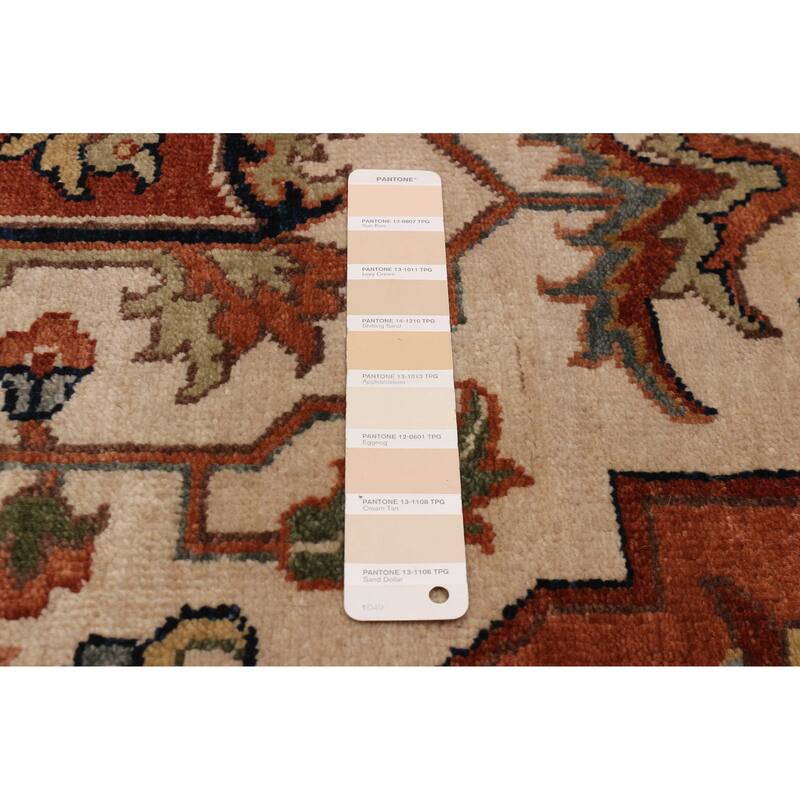 ECARPETGALLERY Hand-knotted Jules Sultane Ivory Wool Rug - 9'7 x 13'6