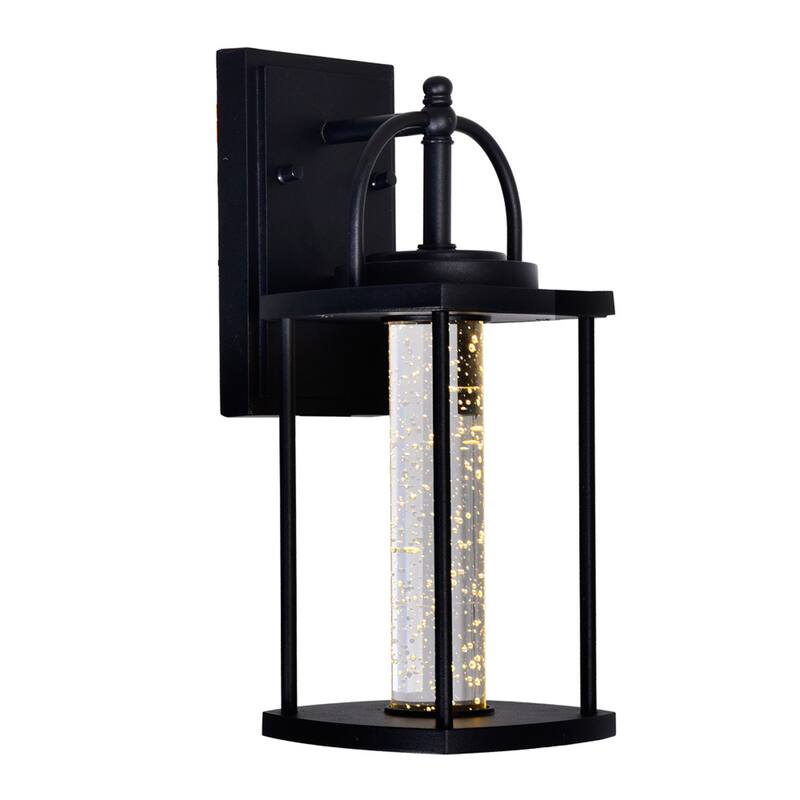 Greenwood LED Black Outdoor Wall Lantern