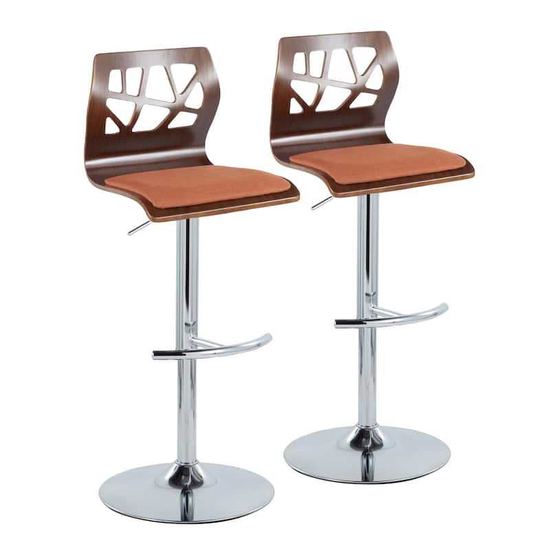 Carson Carrington Sala Adjustable Bar Stool with Rounded T Footrest (Set of 2)