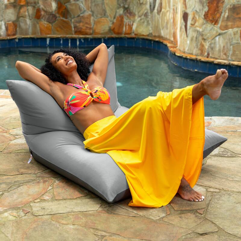Deshi Sunbrella Patio Bean Bag Lounge Chair by Havenside Home