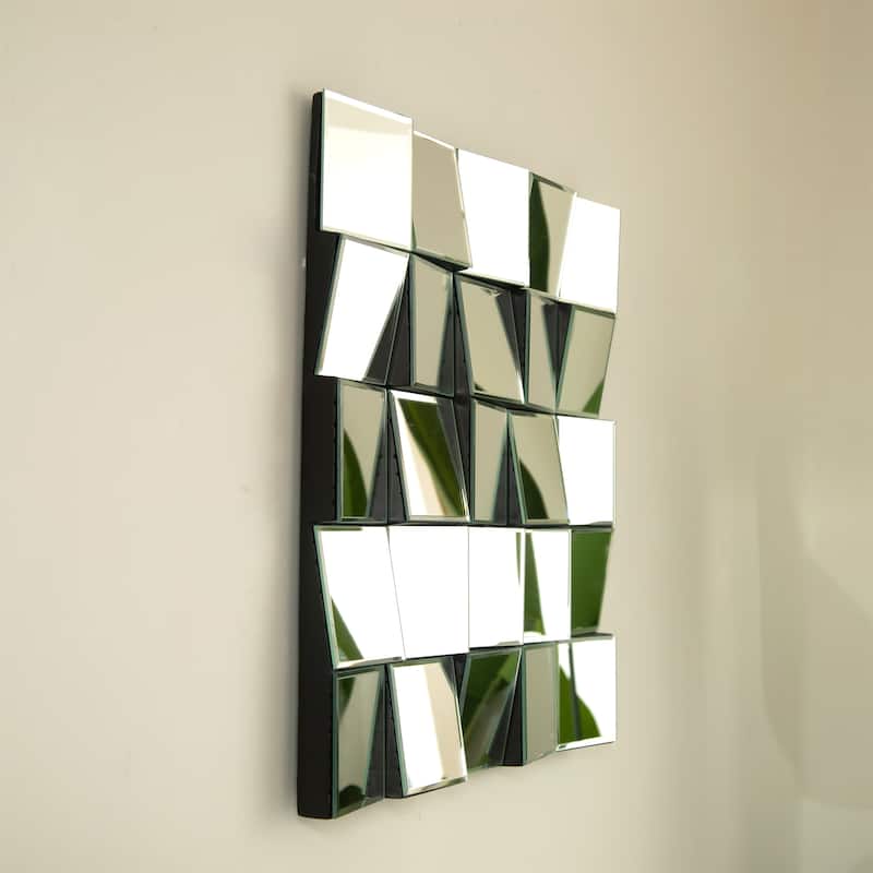 24" 3D Square Wall Mirror