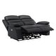 preview thumbnail 28 of 46, Fremont & Park Peperomia 3-Piece Leather Match Power Reclining Sofa Set