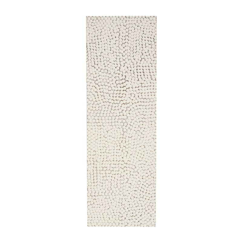 Wooden Geometric Handmade Abstract Spotted Panel Wall Decor - White - Roche River Decor