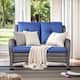 Option Grey Wicker / Blue Cusion