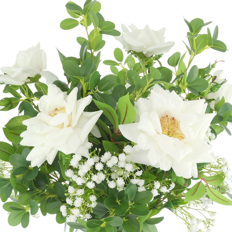 Faux Centerpiece with Roses and Baby's Breath - 22