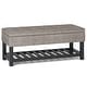preview thumbnail 12 of 136, WYNDENHALL Essex 44 inch Wide Transitional Rectangle Ottoman Bench