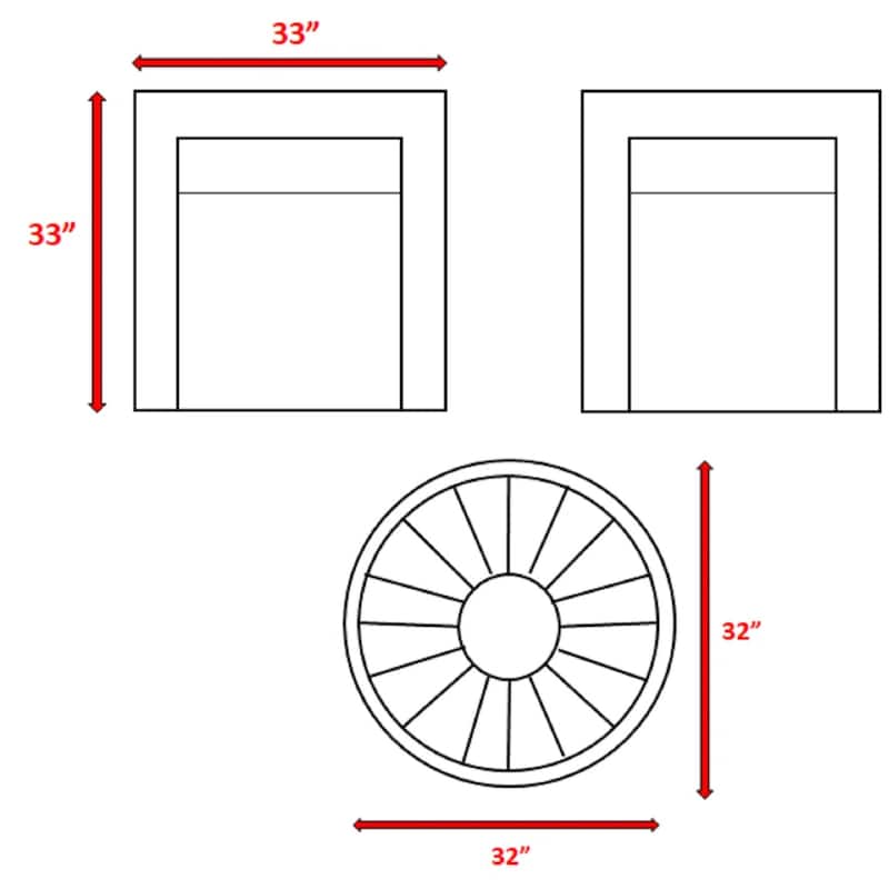 3-Piece All-Weather Seating Group with premium Cushions - Assembly Required