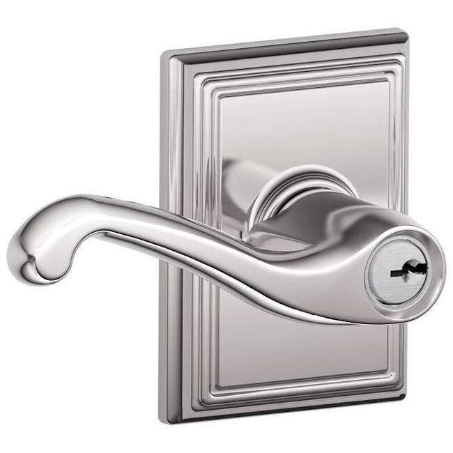 Schlage Flair Single Cylinder Keyed Entry Door Lever Set with
