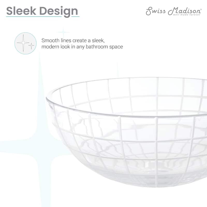 Virage 16.5" Round Glass Vessel Sink