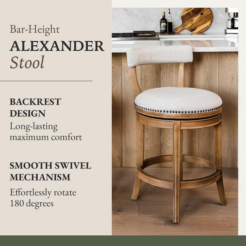Maven Lane Alexander Swivel Kitchen Stool