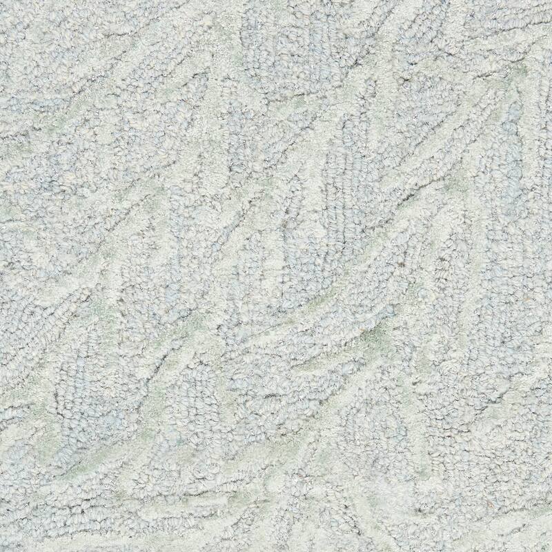 Michael Amini Star Contemporary Textured Botanical Abstract Glam Area Rug