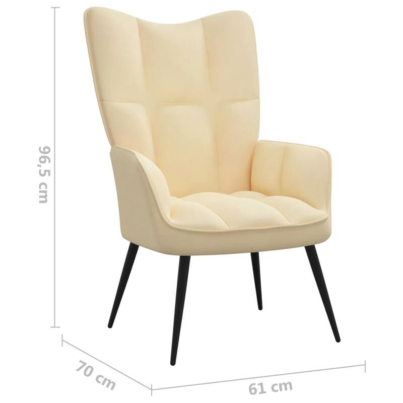 vidaXL Relaxing Chair multi colors Velvet