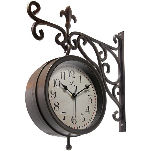outdoor clock thermometer set