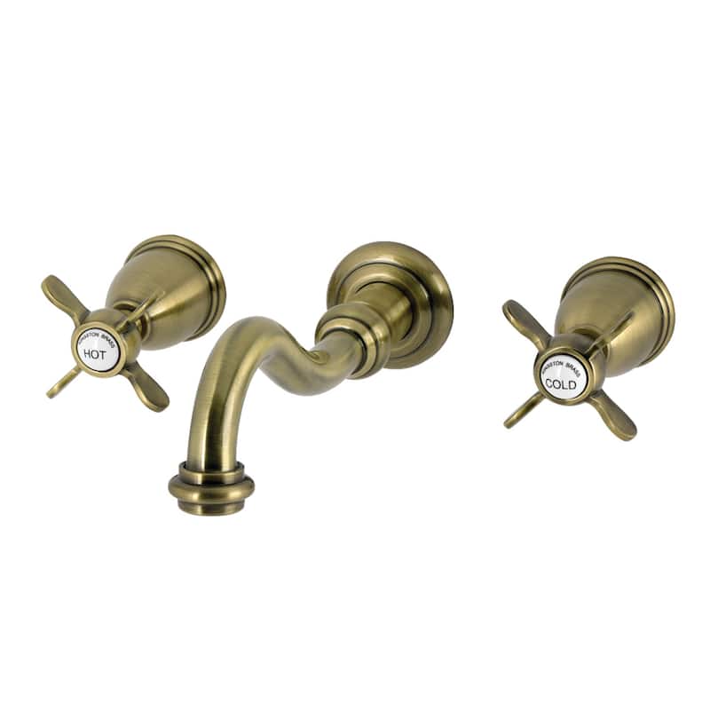 Kingston Brass Essex Two-Handle Wall Mount Roman Tub Faucet - Antique Brass