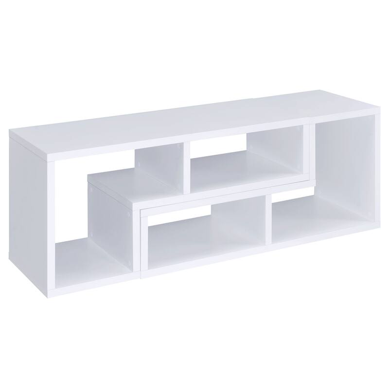 Velma Multipurpose TV Stand and Bookshelf Cappuccino - 47.25" x 15.25" x 22.00"
