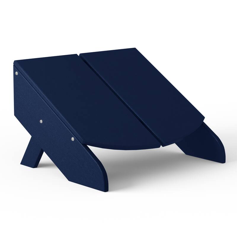 Coastin Modern Poly Adirondack Chair With Ottoman