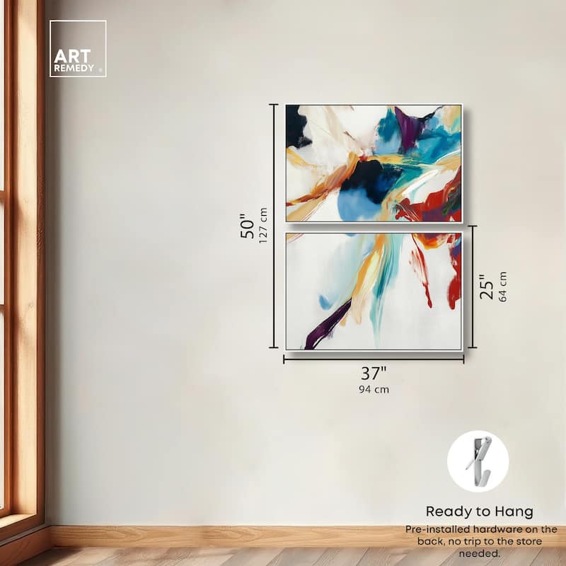 Vibrant Palette II Canvas Set of 2 by Art Remedy