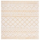 preview thumbnail 152 of 175, SAFAVIEH Arizona Shag Lotta Moroccan 1.2-inch Thick Rug 6'7" Square - Ivory/Yellow