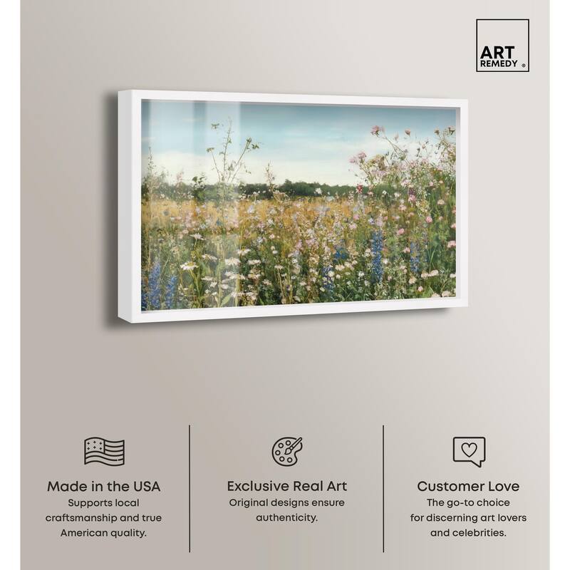 Glimmering Glade Garden II Shadowbox by Art Remedy