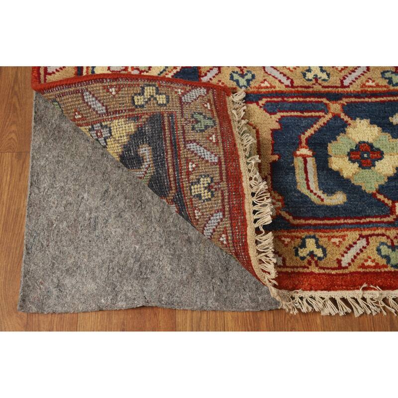 Geometric Heriz Serapi Indian Handmade Wool Carpet - 9'9" x 13'7"