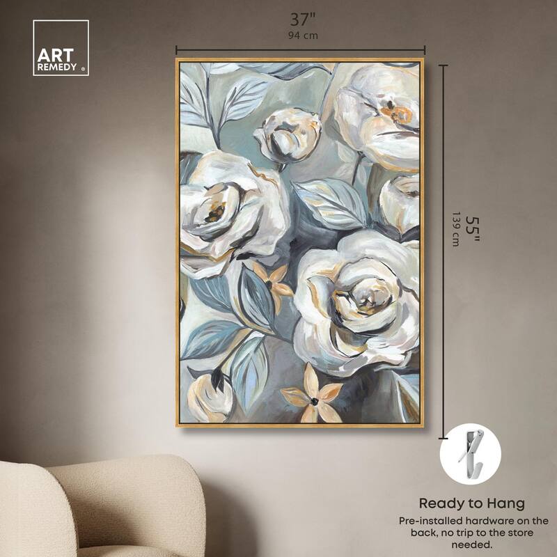 Grey Delight Canvas by Art Remedy