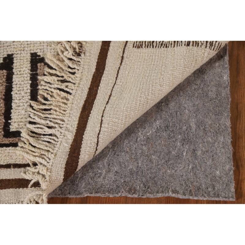 Natural Dye Tribal Kurdish Turkish Runner Rug Handmade Wool Carpet - 3'2"x 12'8"