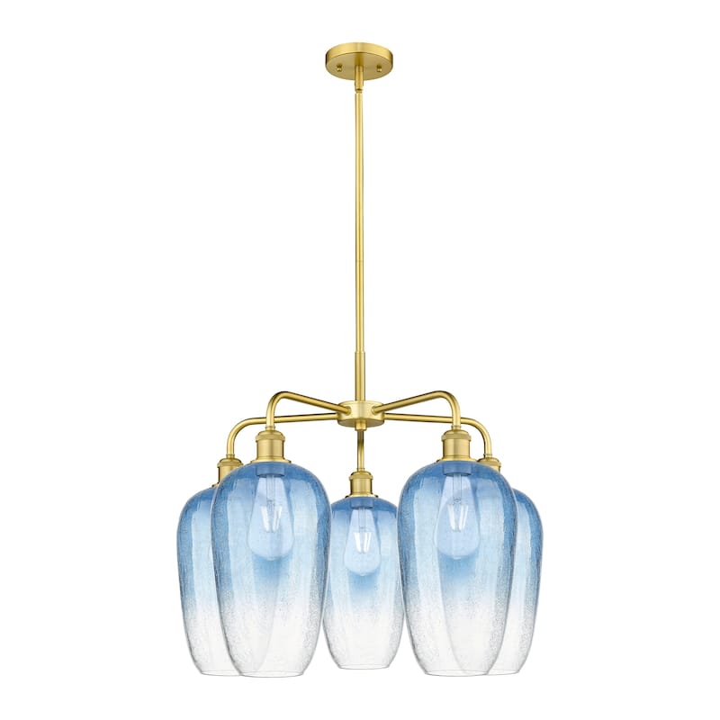Innovations Lighting Endless Possibilities Ballston - Brookhaven Flute - 5 Light 26" Stem Hung Chandelier