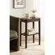 preview thumbnail 120 of 127, Kate and Laurel Talcott Wood Side Table 16x10x25 - Mocha
