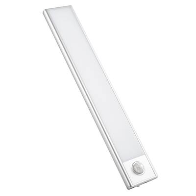 Motion Sensor LED Light Strip USB Rechargeable 37 LED Bulbs Stick-on Night Light - 9"x1.6"x0.4"