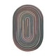 preview thumbnail 6 of 27, Rhody Rug Charisma Indoor/ Outdoor Braided Area Rug 2 ft x 3 ft - Sapphire