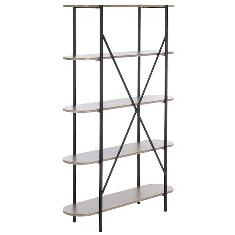 SAFAVIEH Figaro 5-Tier Shelf Etagere Bookcase - 47"W x 13"D x 71"H
