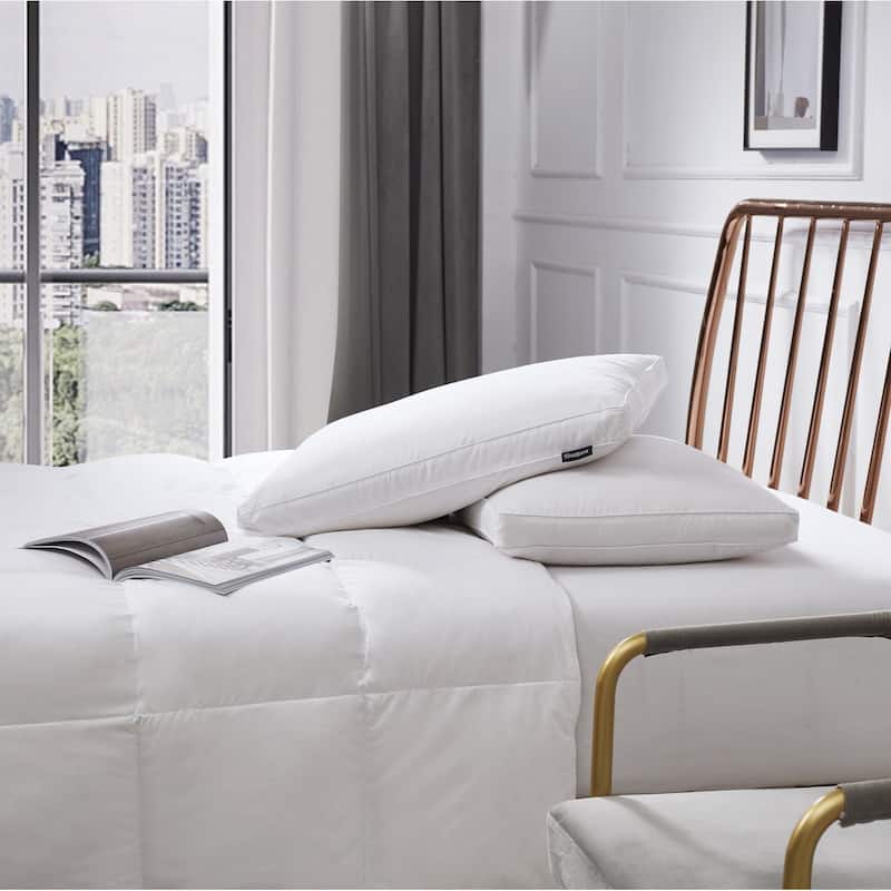 Beautyrest White Feather And Down Fiber Pillow (Set of 2) - King