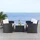 preview thumbnail 27 of 44, SAFAVIEH Outdoor Vellor 4-Piece Conversation Patio Set.