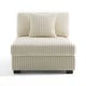 preview thumbnail 22 of 64, 35.7" W Plush Corduroy Upholstered Armless Modular Sofa Chair