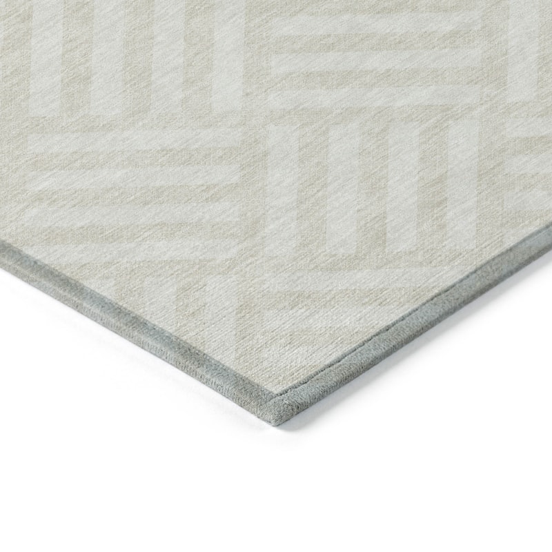 HomeRoots Geometric Transitional Rectangle Outdoor Rug