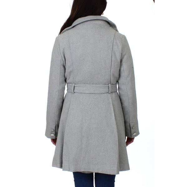Shop Steve Madden Women S Ruffled Tie Waist Wool Fashion Coat