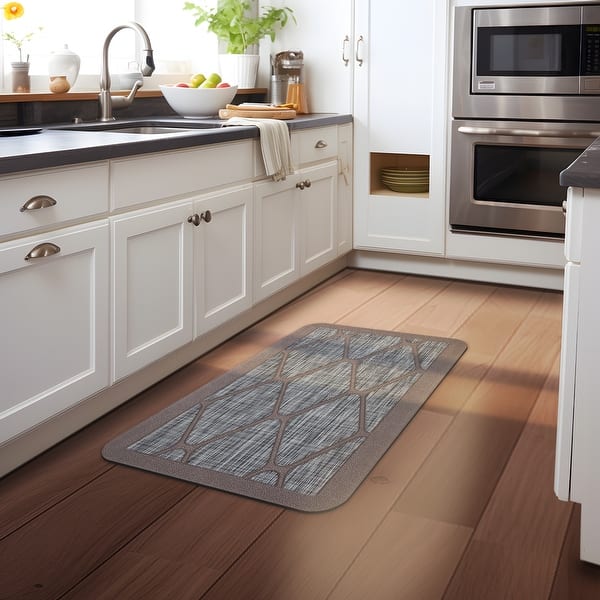 PVC Foam Kitchen Mat (Double frame Tesla) Bed Bath & Beyond 39513827