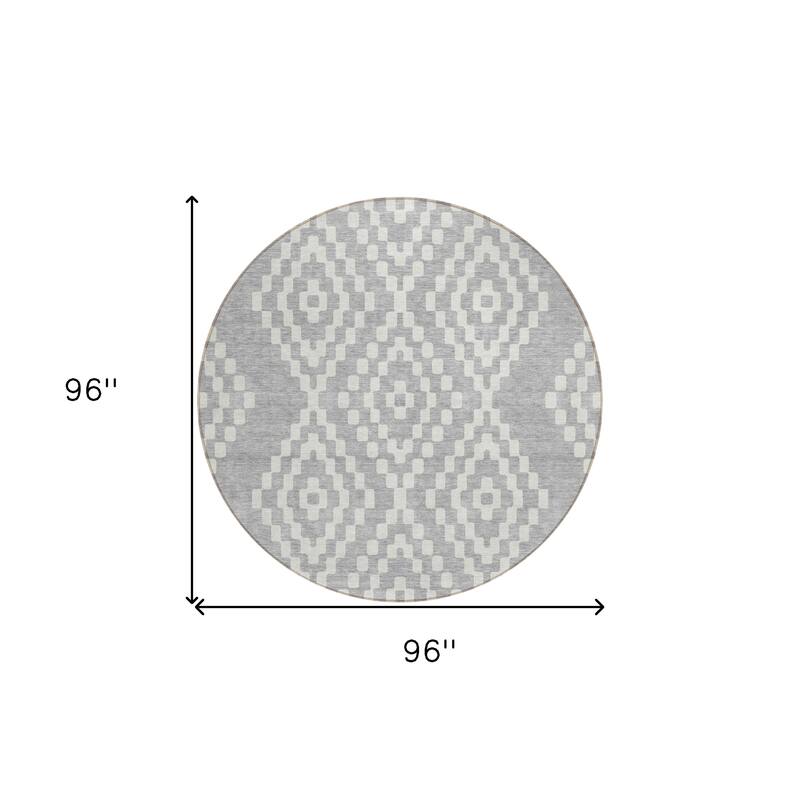 HomeRoots Geometric Transitional Rectangle Outdoor Rug