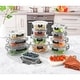 preview thumbnail 2 of 3, JoyJolt 24-Piece Fluted Glass Food Storage Container Set with Lids - 13.5 oz. 20.5 oz. 32 oz. 5.2 in. 5.9 in. 6.75 in.