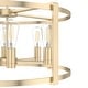 preview thumbnail 7 of 14, Hunter Astwood 26" 6 Light Chandelier, Dining Room, Kitchen, Cage - Art-Deco, Transitional, Contemporary