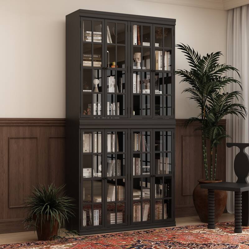 Versatile and Well-Crafted 2-Door Storage Solution Bookshelf Boocase
