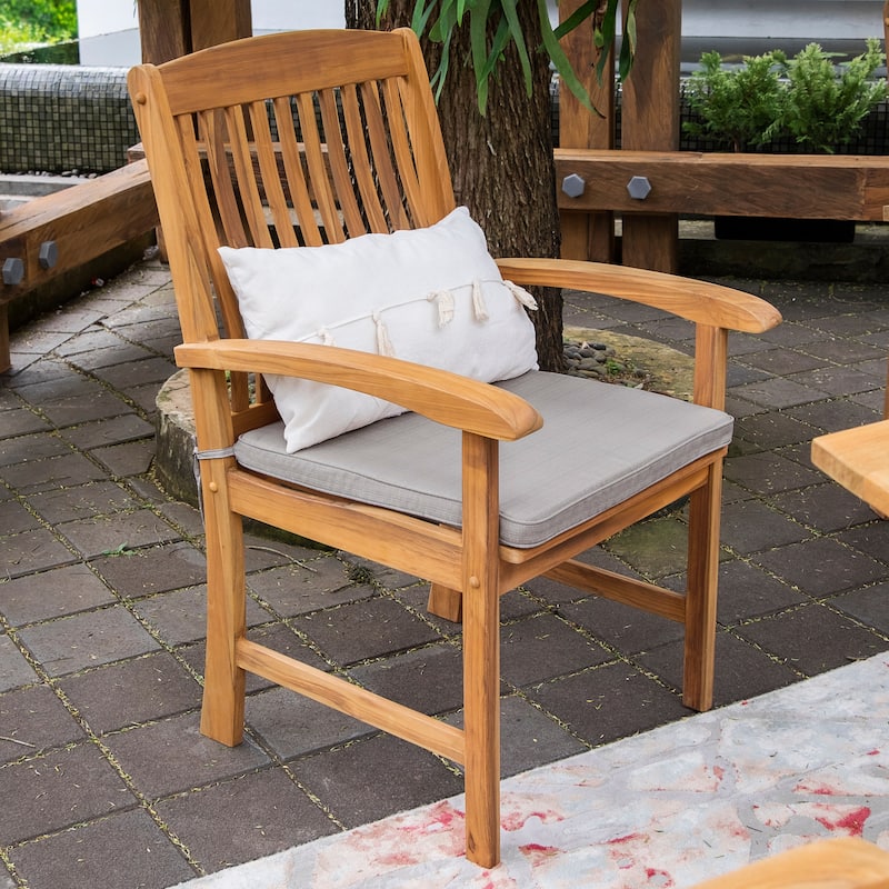 Cambridge Casual Chignik 7-piece Teak Patio Extendable Dining Set
