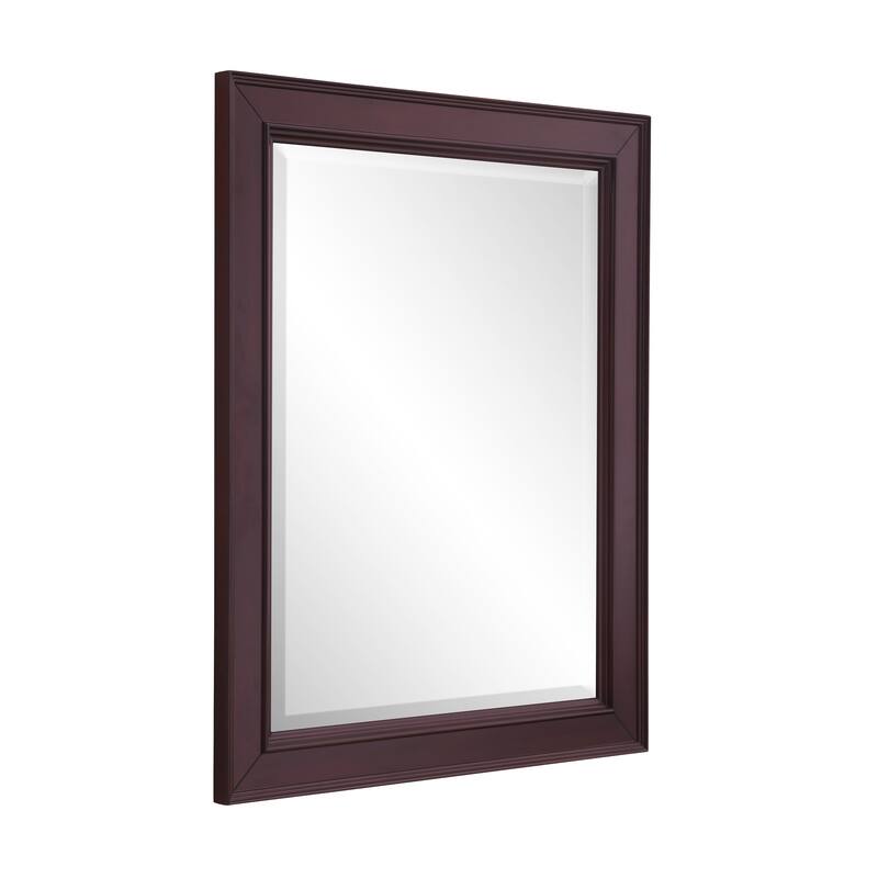 KitchenBathCollection Napa 28-inch Wall Mirror - Chocolate