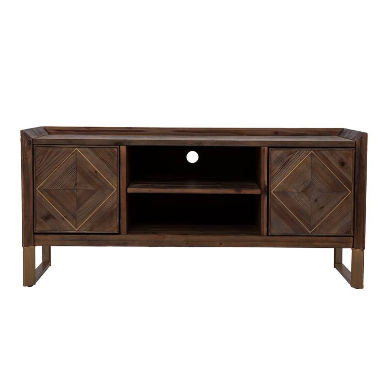 SEI Furniture Arverly Reclaimed Wood Media TV Stand