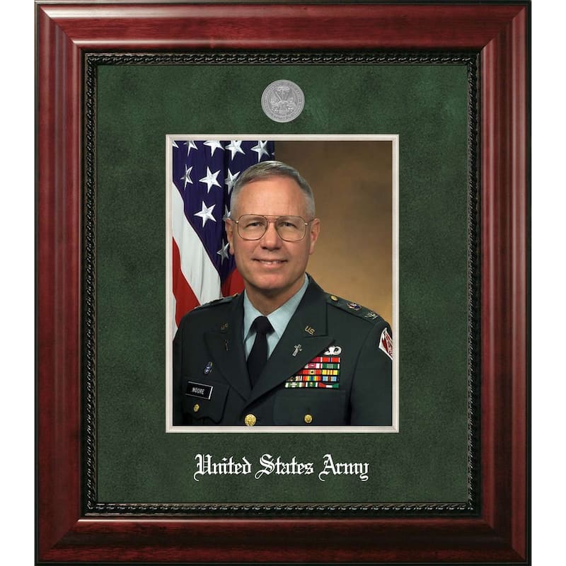 Patriot Frames Army 8x10 Portrait Executive Frame with Silver Medallion