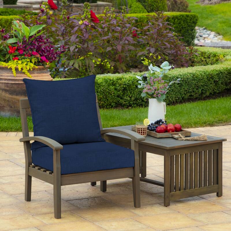 ARDEN Outdoor Foam Deep Seat Cushion Set, 22 in x 24 in