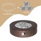 preview thumbnail 7 of 9, COSIEST Outdoor Round Propane Fire Pit with Wind Guard, Fire Glass