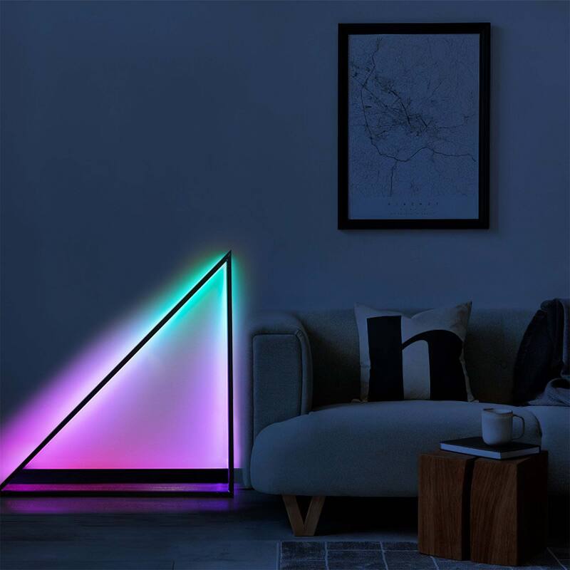 Triangle Floor Lamp with Music Sync