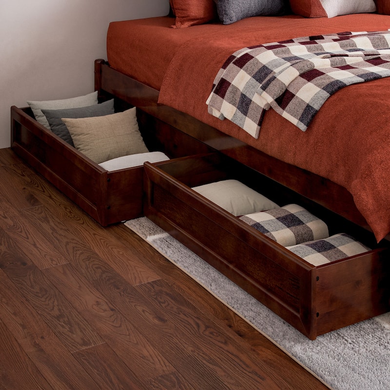 Barcelona Panel Platform Bed with Storage Drawers